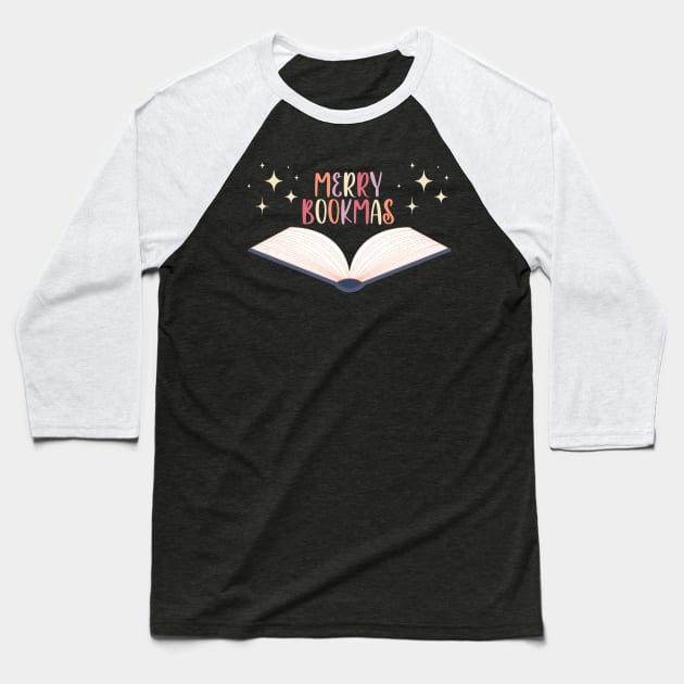 Bookmas holidays Baseball T-Shirt by DottedLinePrint